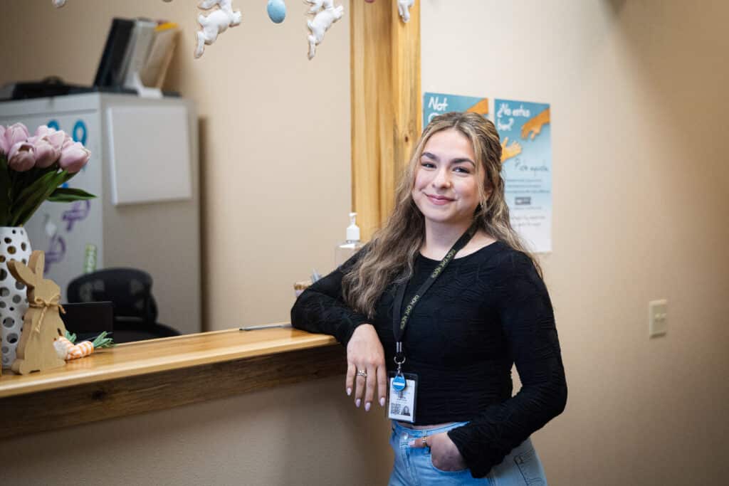 Nydia, a On-The-Job trainee at New Hope