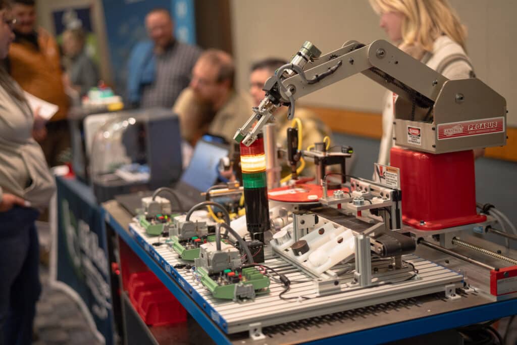 A machine being showcased at Big Bend Community College's Job Fair